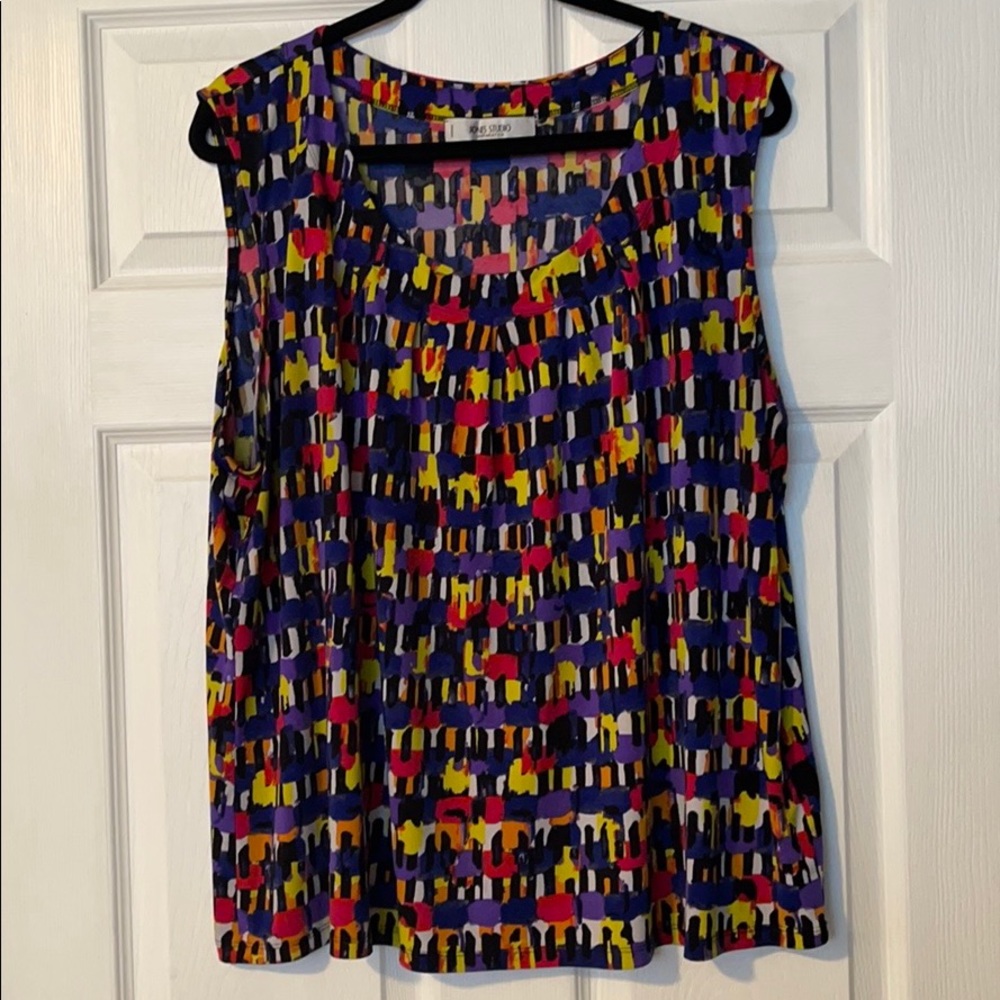 EUC Jones Studio Separates Multicolor Tank Top 3X